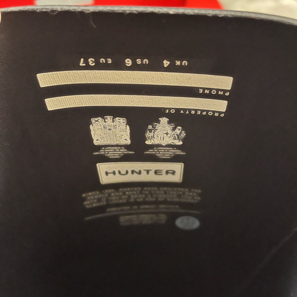 NEW never used, original authentic Hunter Boots, size 6, NAVY - Picture 4 of 5